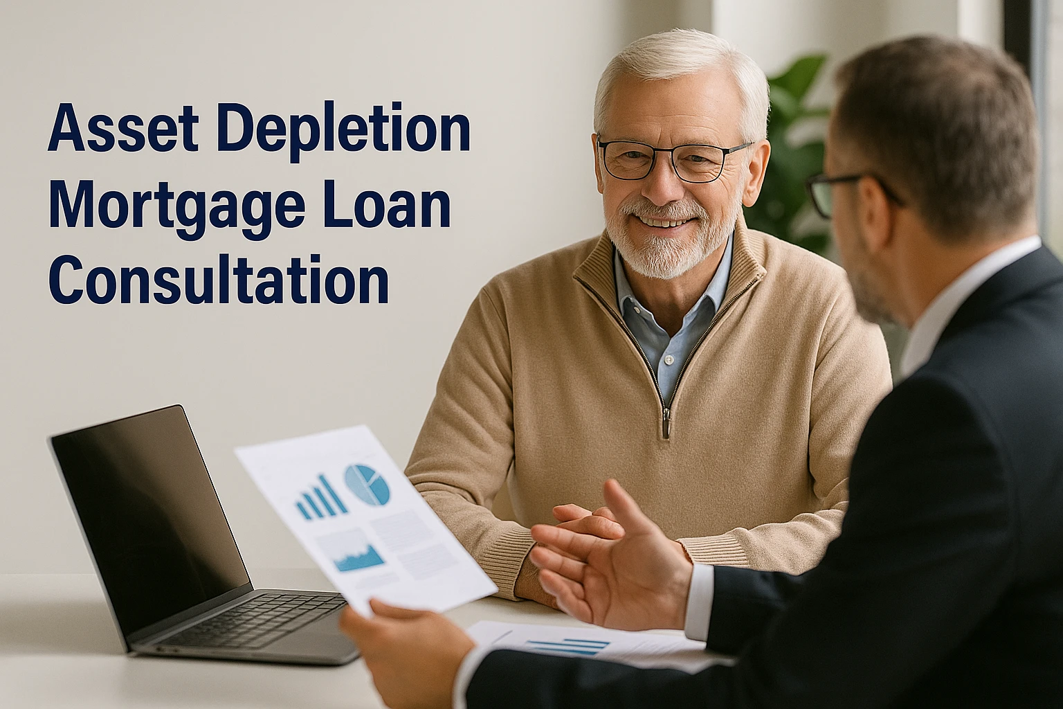 asset depletion mortgage loan consultation for retirees
